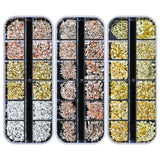 Artdone 12 boxes Nail Rhinestones,Nail Gems Nail Diamonds,Nail Art Studs Nail Crystals Nail Sequins for Nails Kit with 1 Tweezer
