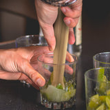 8Wooden Cocktail Muddler - Wood Bar Supplies & Accessories for Herb & Fruit Mixing, Drinks, Restaurants, Home Kitchens, Shak