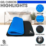 SelectSoma Gel Seat Cushion for Long Sitting Pressure Relief for Back, Sciatica, Coccyx, Tailbone Pain - Cushion for Office Chai