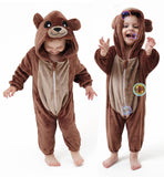 DILUFUN Baby Infant Boys Girls Bear Onesie Costume,Toddler Halloween Cosplay Onesie Costume,Funny Warm Dress Outfit 3-36months
