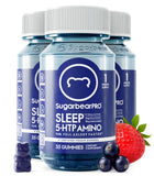Sugarbear Sleep Gummy 3 Month Supply, Extra Strength Melatonin 6mg, for Men & Women, Vegan Vitamin B6, L-Theanine, 5 HTP, Valeri