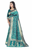 Sugathari Womens Banarasi Saree Pure Kanjivaram Silk Saree Soft New Ladies 2023 Design Wear Pattu Sarees Latest Party Sari Collections With Blouse Piece For Wedding Sadi (San Pari-182 Rama)