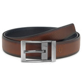 Zacharias MenS Pu Leather Reversible Belt Hikok01 (Brown; Free Size) Pack Of 1