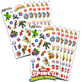 Marvel Spidey & Friends Party Favors for Boys & Girls Bundle ~ 12 Pack Spidey & FriendsSticker Sheets for Kids Birthday Party Go