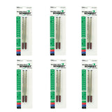 Schmidt Safety 5888 Ceramic Rollerball Medium Point 0.7mm Metal Tube, Black, 12 Pack Blister (SC58219)