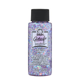 FolkArt Glitterific Pastel Acrylic Craft Paint, Purple 2 fl oz Glitter Paint with a Glossy Finish for DIY Arts and Crafts Projec