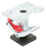 Vestil FLADJ810 Adjustable Height Floor Lock, Heavy Duty Cast Steel, 81/4 111/2 Extended Height, 61/4 to 91/2 Retrac