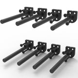 Neevolve Floating Shelf Bracket(1/4 Inch Thick 8 Pack, 8 Inch Black) Solid Steel Support, Hidden Heavy Duty Shelf Bracket, Invis