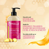 Mielle Organics Honey & Ginger Styling Gel for Enhanced Curl Definition and Moisture Retaining with Aloe for Dry, Curly, Thick,