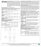 Mccall'S Patterns M7493 E5 Cropped Jacket, Floor-Length Coat And A-Line, Square-Neck Dress, Size 14-22