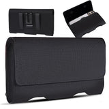 BECPLT Compatible with iPhone 13 Mini 12 Mini SE2 8 7 6 6s Holster Case, Nylon Holster Belt Case with Clip/Loops Belt Pouch Hold