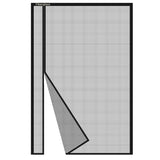 Risareyi Side Opening Magnetic Screen Door in Fiberglass 32x82inch, Black - Thicken Mesh Screen Magnetic Closure Keep Bugs Out, 