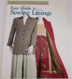 Easy Guide to Sewing Linings: Sewing Companion Library