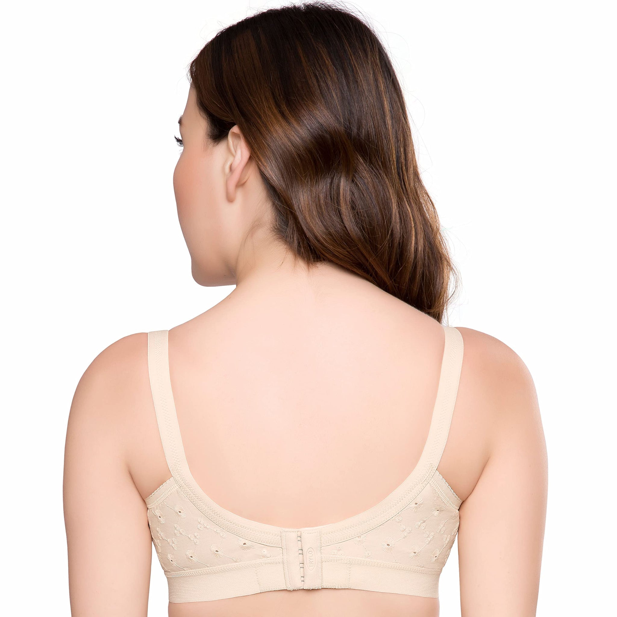 Trylo Women'S Non-Wired Bra (Krutika Chiken_Skin_40I),Skin,40,B07Z5FK63M