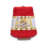 Lily Sugarn Cream Cotton Cone Yarn, 14 oz, Red, 1 Cone