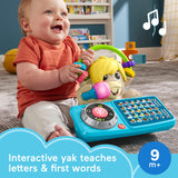 Fisher-Price Baby Learning Toy Link Squad A To Z Yak With Interactive Music & Lights For Ages 9+ Months, Compatible Only With Li