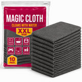 10Pcs Magic Cleaning Cloth, StreakFree in One Wipe with Water Only(XXL)