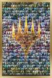 Trends International Magic: The Gathering - Collage Wall Poster, 22.375 x 34, Gold Framed Version
