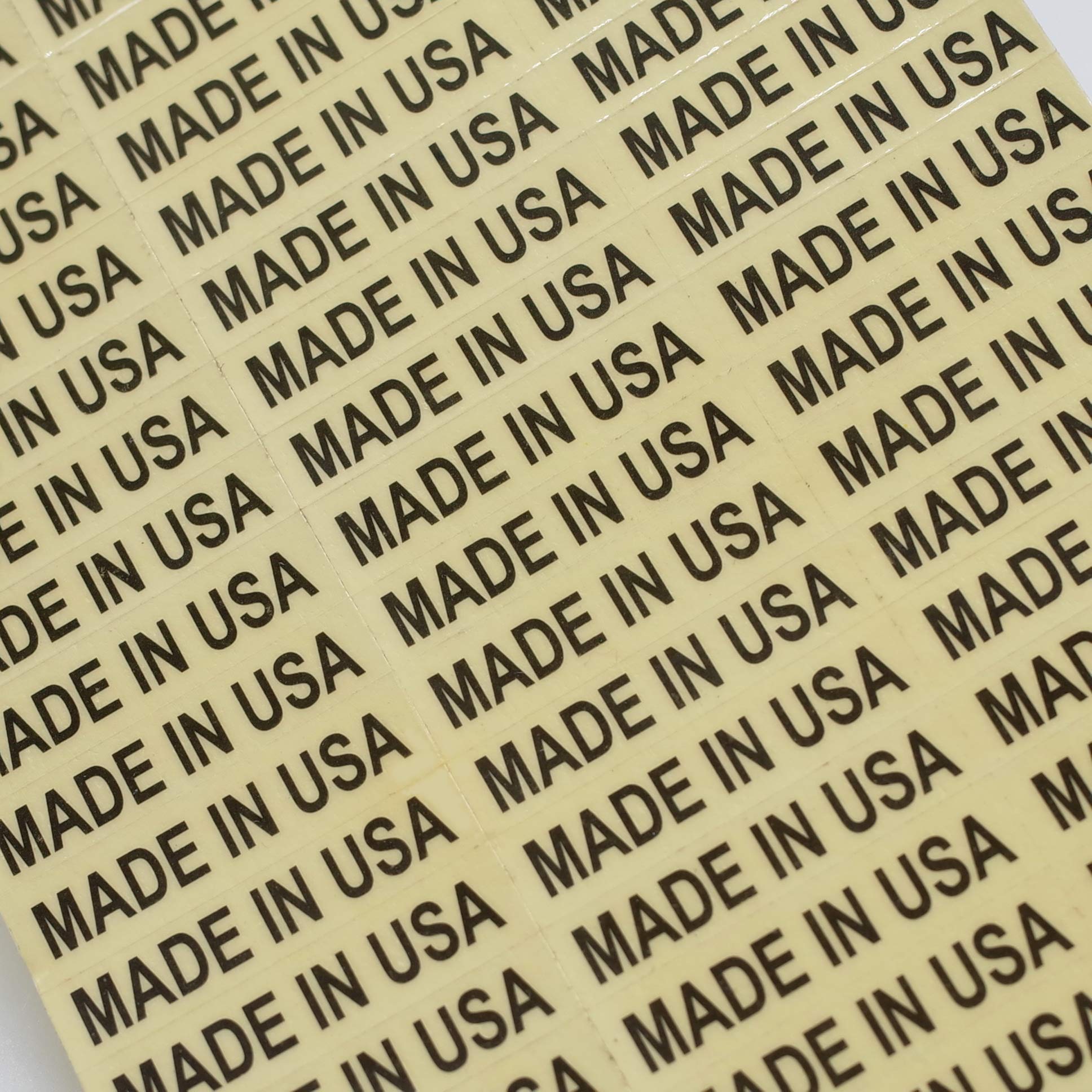1000 Made in USA Ultra Clear Adhesive Stickers Labels