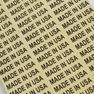 1000 Made in USA Ultra Clear Adhesive Stickers Labels