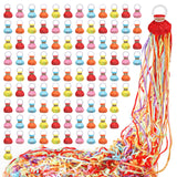 100pack No Mess Streamers,Romantic Colorful Confetti Poppers,Colorful Hand Throw Party poppers for Birthday,Wedding,Celebrations
