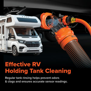 Camco Rhino Blaster Rv Tank Rinser With Backflow Preventer Rv Accessories For Toilet And Waste Tank Cleaning - Essential Camper