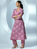 Libas Women'S Pure Cotton Kurta Set (48991_Pink Pink L