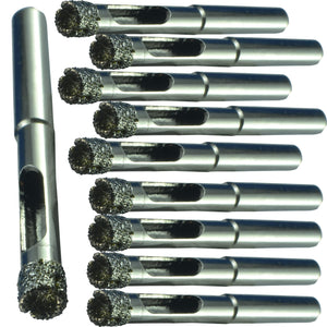 1/4 Diamond Drill Bit for Porcelain Tile x10 1/4 Tile Drill Bit for Ceramic Tile and Glass 1/4 Diamond Tip Bit Simply Start at