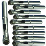 1/4 Diamond Drill Bit for Porcelain Tile x10 1/4 Tile Drill Bit for Ceramic Tile and Glass 1/4 Diamond Tip Bit Simply Start at