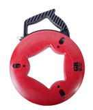 Gardner Bender FTS125R Fish Tape, Plated Carbon Steel, UpperHand with Rubber Grip, 125 ft. , Red
