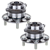 ECCPP Replacement for Pair of 2 Rear Wheel Hub Bearing Assembly 5 Lugs w/ABS for 2005-2007 Honda Accord Hybrid 512327 x2