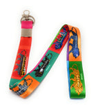 Make In India Lion Start Up ID Card Holder Fabric Lanyard Multicolour