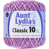 Aunt LydiaS Classic Crochet Thread Size 10Shades Of Purple