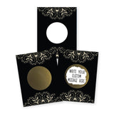 My Scratch Offs 20 Pack Black Vintage Lace Gold Scratch Off Cards for Bridal Wedding Shower, Giveaways for Business, Teacher R