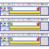 North Star Teacher Resource Christian Primary Traditional Manuscript Desk Plates, 19inch x 5inch, 36/Pack, 3 Packs (NST90223)