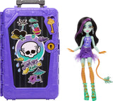 Monster High Skulltimate Secrets Jinafire Long Doll and Accessories Set, Destination: Gore-geous Oasis with Suitcase and 19+ Sur