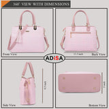 Adisa Checks Handbag Shoulder Bag For Women And Girls With Sling Belt (Ad4075-Pin) Pink,Pink,,B0D33Z46CP
