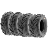 Set of 4 SunF A004 Go-Kart ATV Tires 16x6-8 Front & 16x8-7 Rear, all terrain, 6 PR, Tubeless
