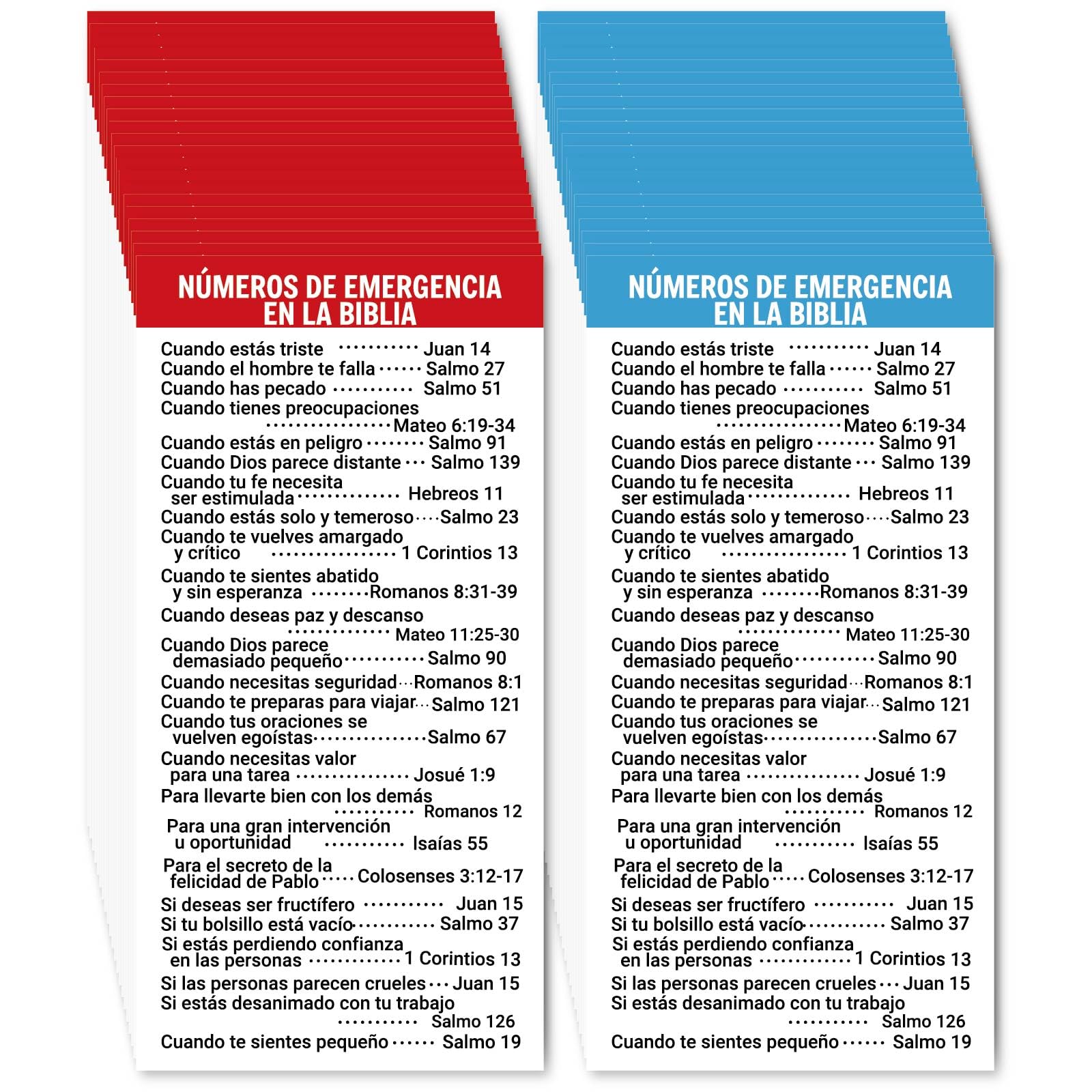 Fankya 240 pcs Bible Emergency Numbers Gospel Tracts Pocket Holy Catholic Prayer Cards Bible Bookmarks Inspirational Christian T