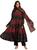Libas Women'S Cotton Kurta Set (400507_Black_L)