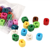 40 PCS Letter Beads 3D Acrylic 21mm x 17mm G Loose for Jewelry Making Bracelet Necklaces Keychain Phone Bag Chain Key Chains(Mix