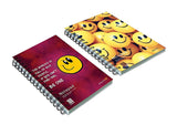 Askprints A5 Notebook (Unruled Wire Bound Spiral Notebook, Multi Color, 8.27 X 5.83 Inches Pack Of 2)