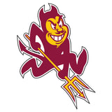 Arizona State Sun Devils Decal (Sun Devil Decal (3,4,6,12), 4 in)