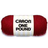 Caron 29401010562 One Pound Solids Yarn, 16oz, Gauge 4 Medium, 100% Acrylic Claret For Crochet, Knitting & Crafting ( 1 Piece
