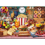 TangMosaic Food Feast Jigsaw Puzzles, Puzzles for Adults 1000 Pieces, Lumire 's Banquet Impossible Challenging Puzzles Game, Hom