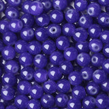 NUKAYAI 500Pcs Navy Blue Crystal Round Glass Beads for Earring Necklaces Bracelets, 8mm Glass Crystal Beads for Bracelet Making 