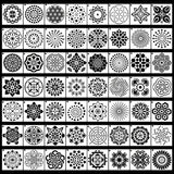 Ivanas 56 Pack Mandala Dot Painting Templates Stencils Perfect for DIY Rock Painting Art Projects (3.6 x 3.6 inch)