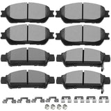 Ceramic Brake Pads Kits,SCITOO 8pcs Brakes Pads Set fit for 2004-2010 for Toyota Sienna