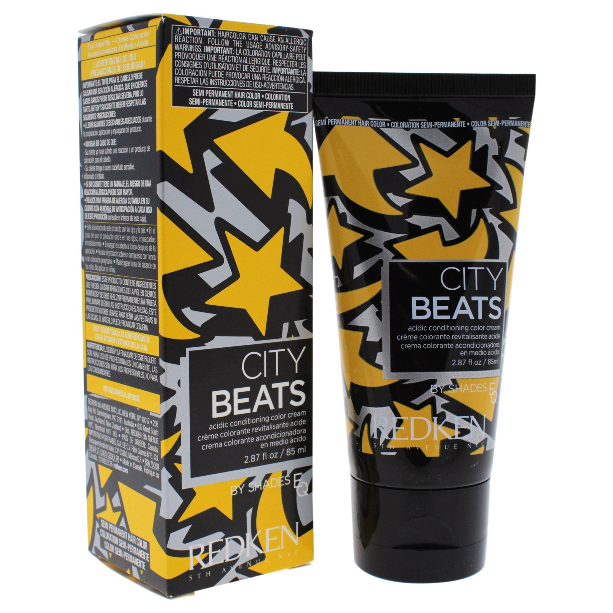 Redken City Beats By Shades Eq Hair Color For Unisex Yellow Cab, Fl Oz