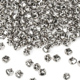 MAQIHAN Jingle Bells for Crafts - 100PCS 0.6 Inch Small Christmas Bells, Silver Craft Bell Bulk for DIY, Christmas Tree Wreath H
